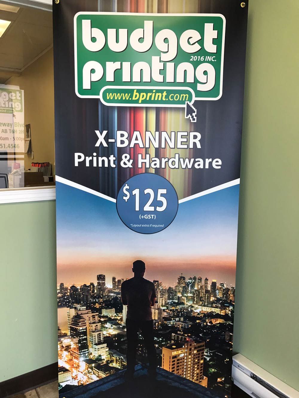 choose budget printing for professional banners in Edmonton