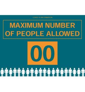 Maximum Number of People Allowed Sign