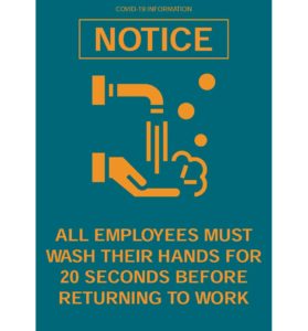 Washing Hands Signs